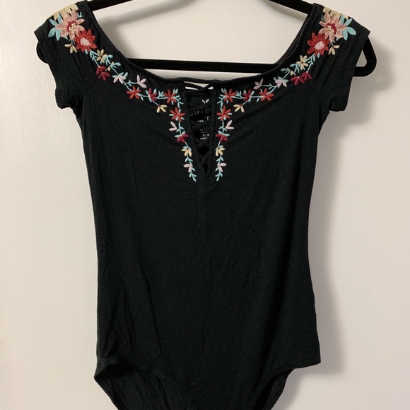 American Eagle Outfitters Other - AEO Off the Shoulder Black Bodysuit